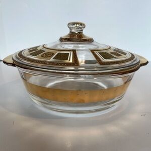 George Briard Fire King 2 Quart Covered Casserole Baking Dish - Rare Find